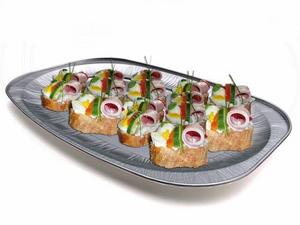 Podnos (ALU) oválny 33,3 x 23,3 cm [10 ks] - Plastobal