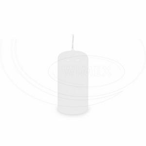 Sviečka valcová biela O40 x 80 mm [4 ks] - Plastobal