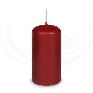 Sviečka valcová bordová O60 x 120 mm [1 ks] - Plastobal