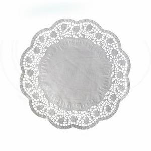 Dekoračná krajka (PAP) okrúhla biela O30cm [6 ks] - Plastobal