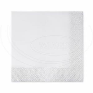 Obrúsok 2vrstvý biely 40 x 40 cm [50 ks] - Plastobal