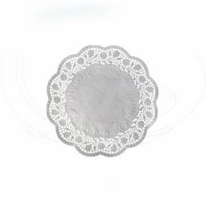 Dekoračná krajka (PAP) okrúhla biela O18cm [100 ks] - Plastobal