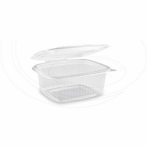 Miska (PP) s viečkom oválna priehľadná 500ml [50 ks] - Plastobal