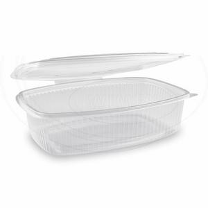 Miska (PP) s viečkom oválna priehľadná 1500ml [25 ks] - Plastobal