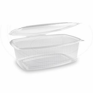 Miska (PP) s viečkom oválna priehľadná 2000ml [25 ks] - Plastobal