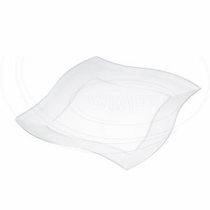 Tanier PREMIUM štvorcový, číry (PS) 23 x 23 cm [50 ks] Výpredaj - Plastobal