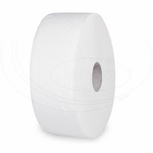 PAPIER TOALETNY (Tissue) 2vrstvý s ražbou biely `JUMBO` O26cm 220m [6 ks] - 60327 - Plastobal