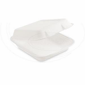 Menu box cukrová trstina BIO nedelený 222 x 200 x 67 mm [50 ks] - Plastobal