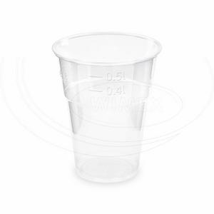 Pohár (PLA) BIO priehľadný O102mm 0,5L [50 ks] Výpredaj - MEGA ZĽAVA | ***