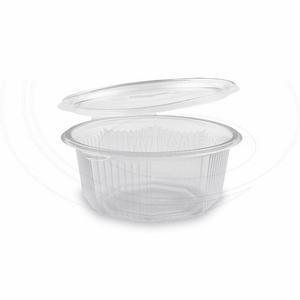Miska (PP) s viečkom osemhranná priehľadná 750ml [50 ks] - Plastobal