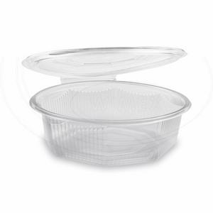 Miska (PP) s viečkom osemhranná priehľadná 1500ml [25 ks] - Plastobal