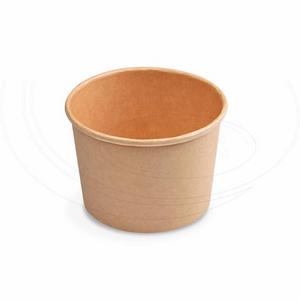 Papierová miska (PAP/PE) kraft O115mm 500ml `M` [50 ks] - Plastobal
