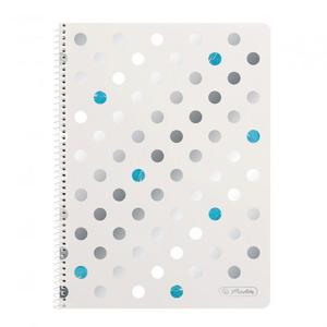 Blok poznámkový štvorčekový Herlitz Frozen Glam A4 80 listov - Plastobal