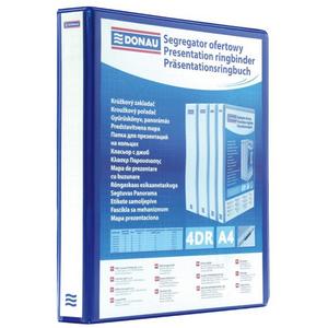 Zakladač prezentačný Donau 4,4cm 4D-krúžkový modrý - Plastobal