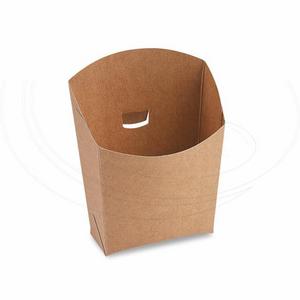 Kapsa na hranolky (PAP) nepremastiteľná kraft `150g` [50 ks] - Plastobal