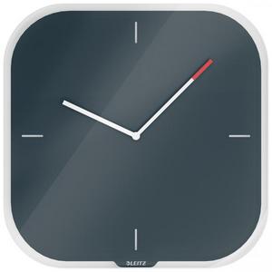 Nástenné hodiny Leitz Cosy zamatová šedá - Plastobal