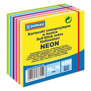 Bloček Donau 6 neonových farieb 76x76mm 400l - Plastobal