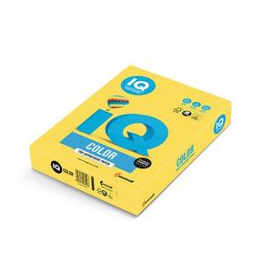 Farebný papier IQ color kanárikovožltý CY39, A4 80g - Plastobal
