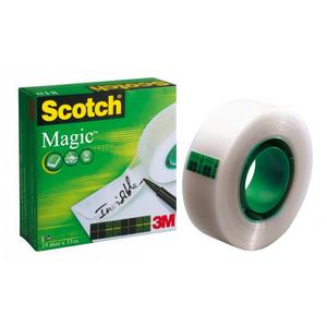 Lepiaca páska Scotch Magic neviditeľná popisovateľná 19mm x 33m v krabičke - Plastobal