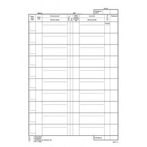 Kniha došlej a odoslanej pošty A4 96 listov tvrdá väzba - Plastobal