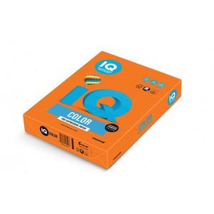 Farebný papier IQ color oranžový OR43, A4 80g - Plastobal