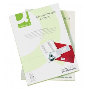 Etikety univerzálne 70x42,3mm Q- CONNECT A4 100 hárkov - Plastobal