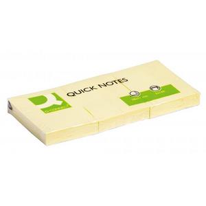 Bloček Q-CONNECT žltý 38x51mm 3x100 l - Plastobal