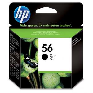 Atramentová náplň HP C6656AE HP 56 pre Deskjet 5550/5551/5552 black (520 str.) - Plastobal