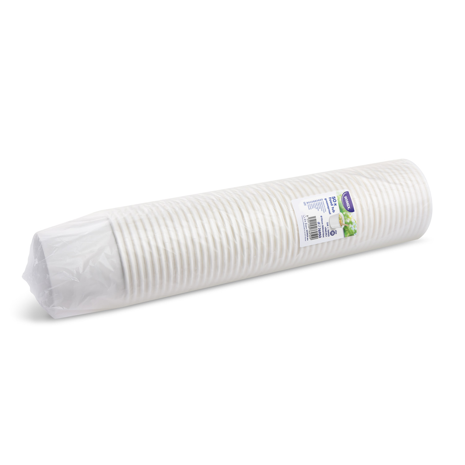 Papierová miska (PAP/PE) Biela O115mm 500ml `M` [50 ks]  - Plastobal