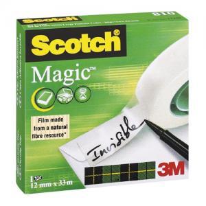 Lepiaca páska Scotch Magic neviditeľná popisovateľná 12mm x 33m v krabičke - Plastobal
