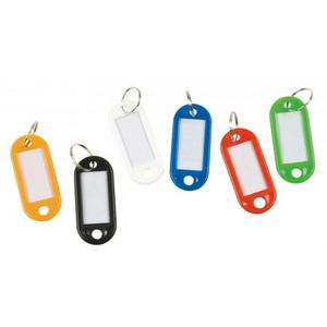 Menovky na kľúče Q-Connect čierne 10ks - Plastobal