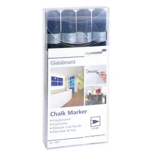 Popisovač na tabule Legamaster GLASSBOARD čierny 4ks - Plastobal