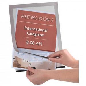 Magnetický držiak dokumentov A4 strieborný 2 ks - Plastobal