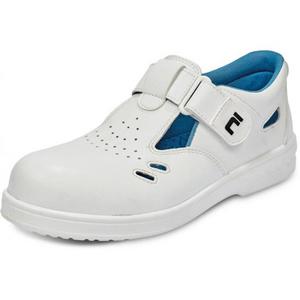 Sandále bezpečnostné RAVEN S1 SRC, biele, veľ. 43 - Plastobal