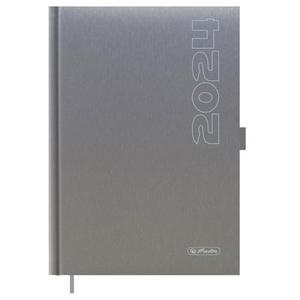 Diár Cheftimer A5 1D/1st šedý 2022 - Plastobal