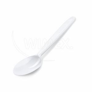 KP630524 Lyžica (PP) znovu použiteľná biela 18,5cm [50 ks] - Plastobal