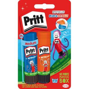 Lepiaca tyčinka Pritt Glue Sticks 2x20g Metallic Color (Orange and Blue) - Plastobal
