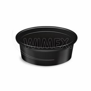 Dressingová miska (PP) čierná O70mm 50ml [50 ks] - Plastobal