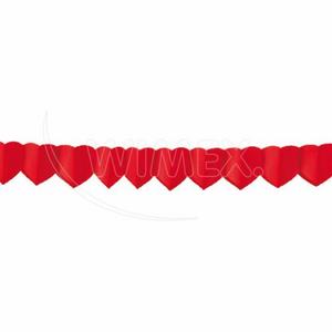 Papierová girlanda Srdcia O18cm x 4m [1 ks] - Plastobal