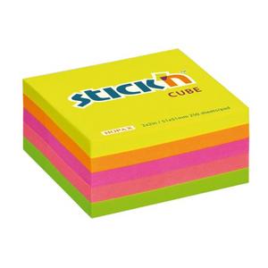 Samolepiaci bloček mini 51x51mm žltý mix - Plastobal