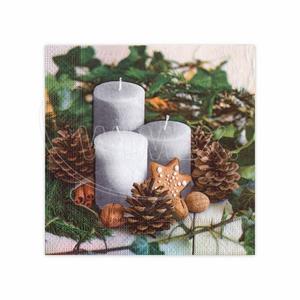 Obrúsok 3vrstvý Vianoce 33 x 33 cm [20 ks] - Plastobal