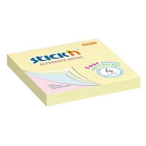 Samolepiaci bloček 76x76mm mix pastelových farieb - Plastobal