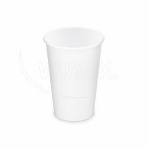Papierový pohár biely O80mm 330ml `ML: 0,3L/10oz` [50 ks] - Plastobal