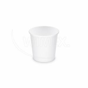 Papierový pohár biely O62mm 110ml `XS: 0,08L/4oz` [50 ks] - Plastobal