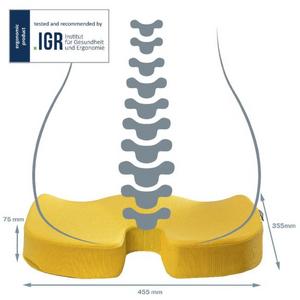 Vankúš na sedenie Leitz Cosy teplý žltý - Plastobal