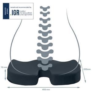 Vankúš na sedenie Leitz Cosy zamatový sivý - Plastobal