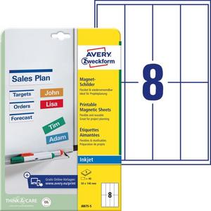 Magnetické popisovacie štítky Avery 50mm x 140m - Plastobal