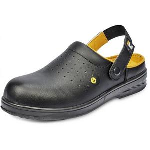 Sandále bezpečnostné RAVEN BLK MF ESD SB SRC, čierne, veľ. 39 - Plastobal