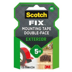 Montážna páska Scotch do exteriéru, 19 mm x 1,5 m - Plastobal