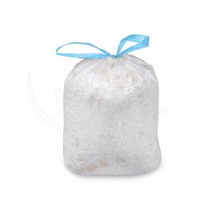 Vrecko do koša (HDPE) zaťahovacie biele 45 x 50 cm 18L `S` [20 ks] - Plastobal